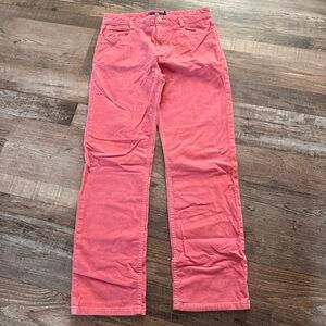 Vineyard Vines Girls Pink Corduroy Pants- 14